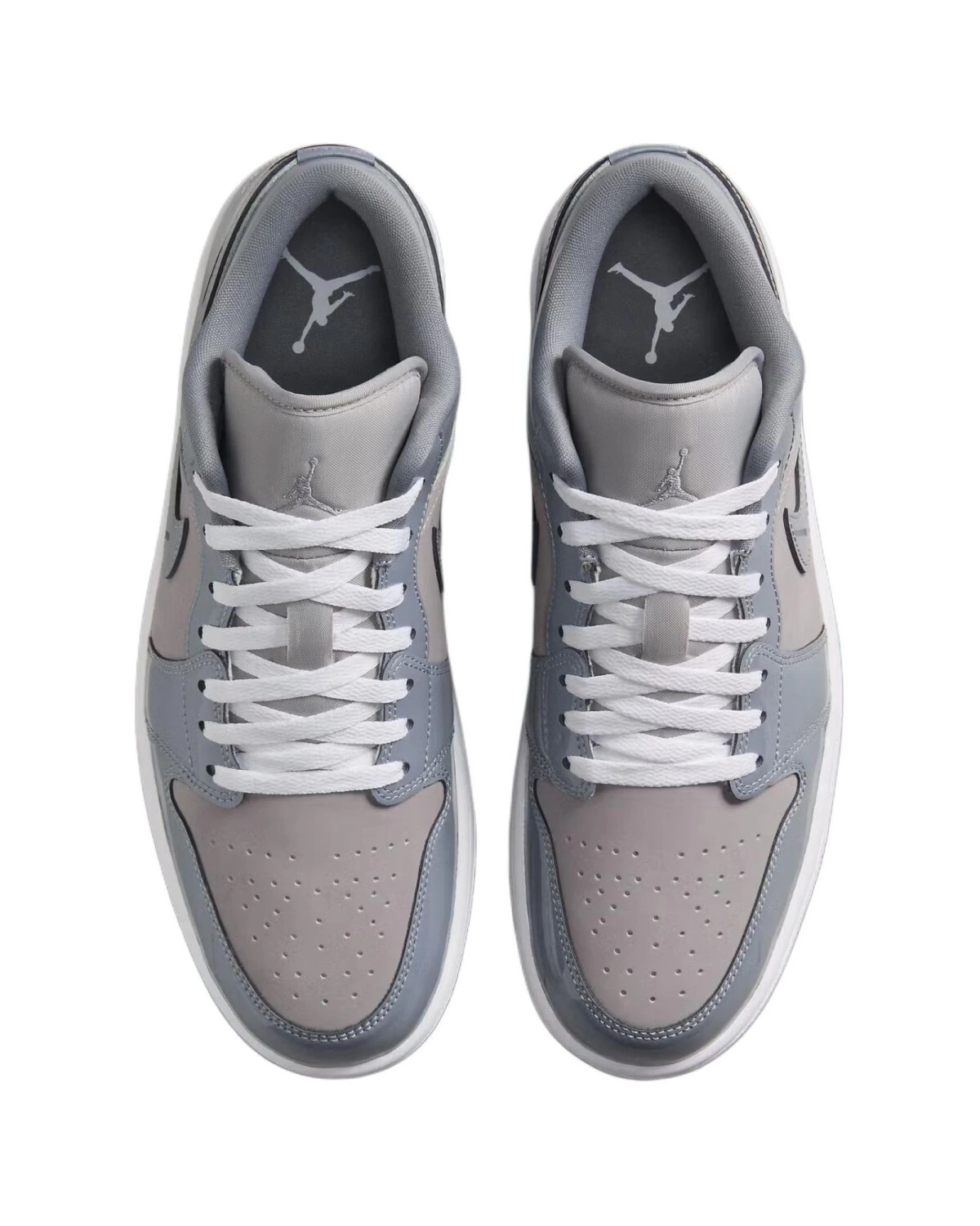 Jordan Air Jordan 1 повседневные кроссовки голубо-серые картинка