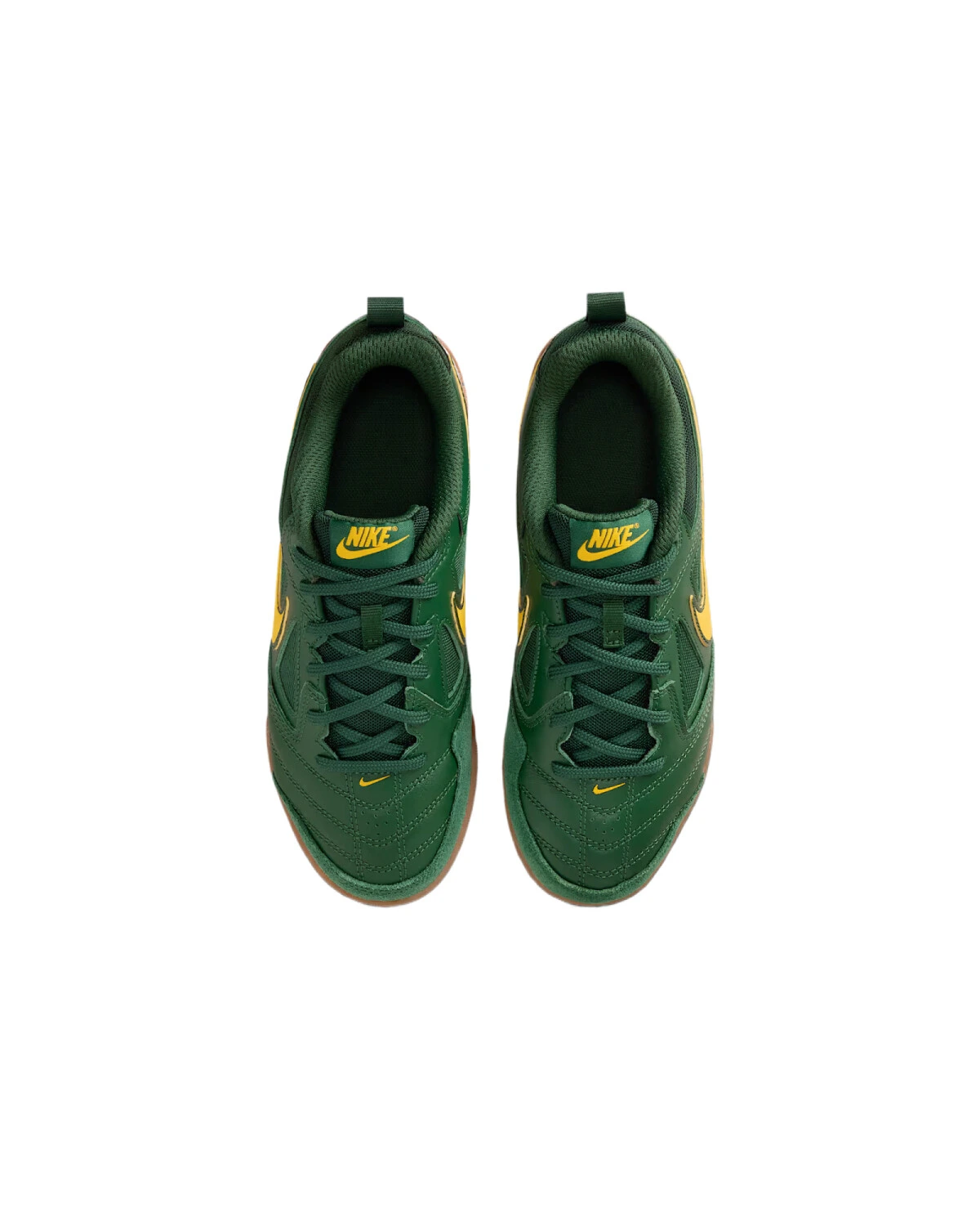 Nike Gato детские кеды кожаные зеленые картинка