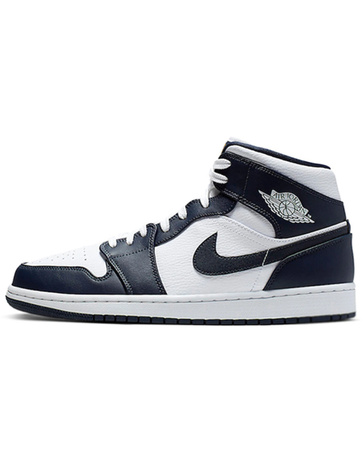Jordan Air Jordan 1 Obsidian мужские кроссовки кожаные сине-белые картинка