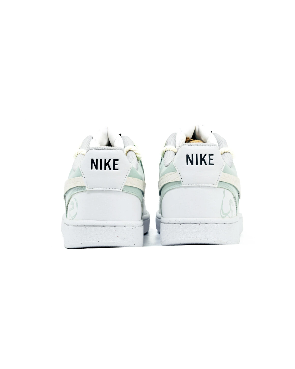 Nike Court Vision 1 мужские кроссовки голубые с перфорацией и нескользящей подошвой картинка