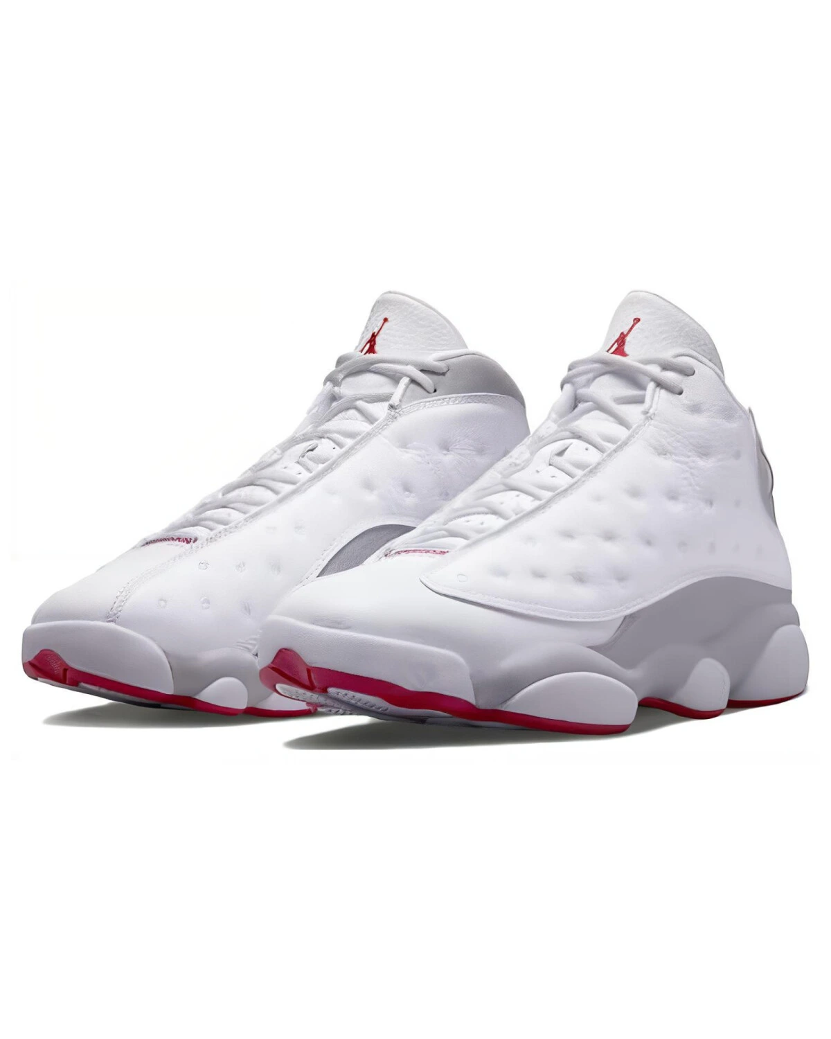 Jordan Air Jordan 13 унисекс кроссовки кожаные бело-серые картинка