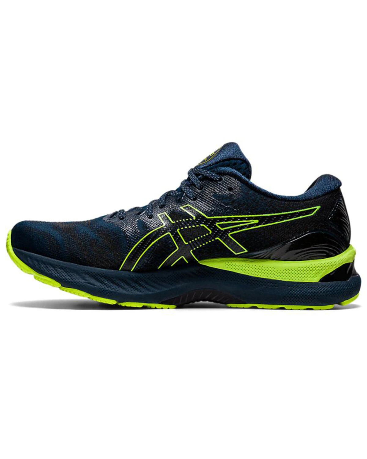 Asics GEL-Nimbus 23 Lite-Show мужские кроссовки для бега сине-желтые картинка