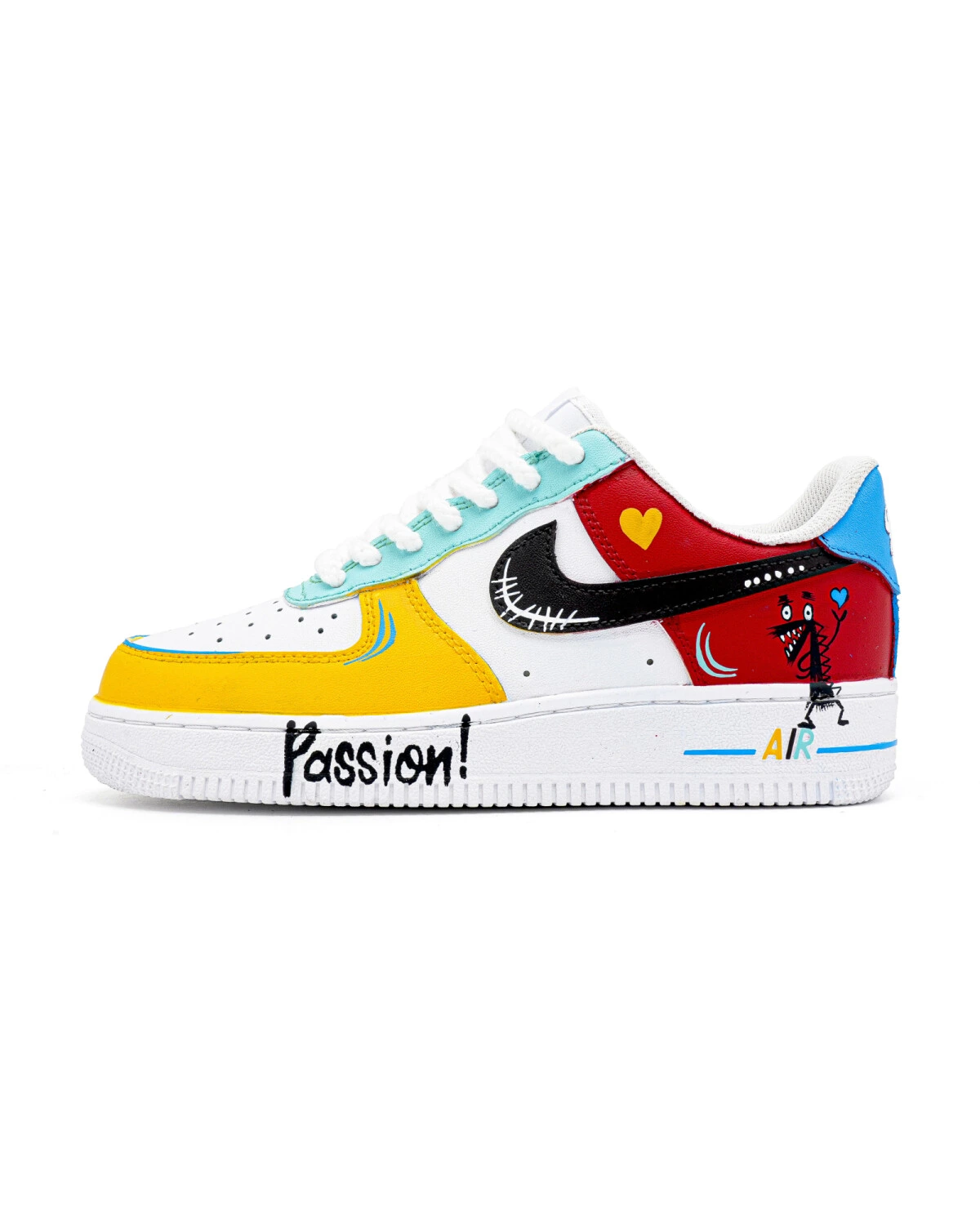 Nike Air Force 1 unisex кроссовки с цветным принтом многоцветные картинка