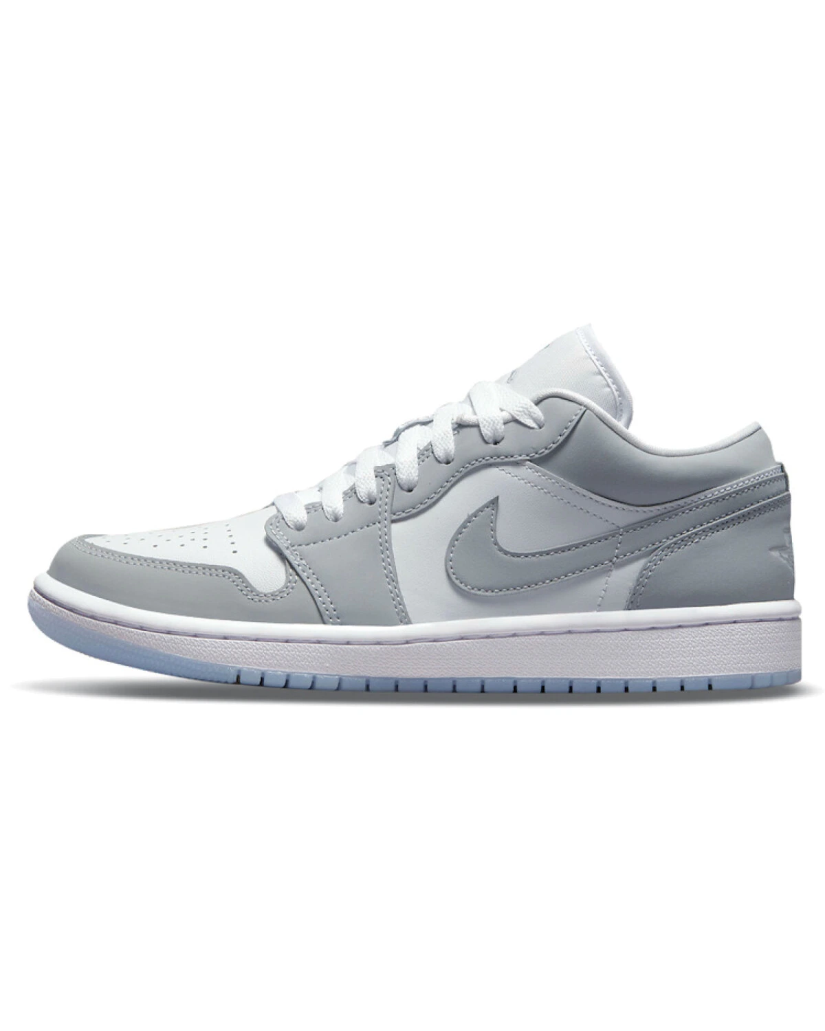 Jordan Air Jordan 1 женские кроссовки серо-белые с амортизацией картинка