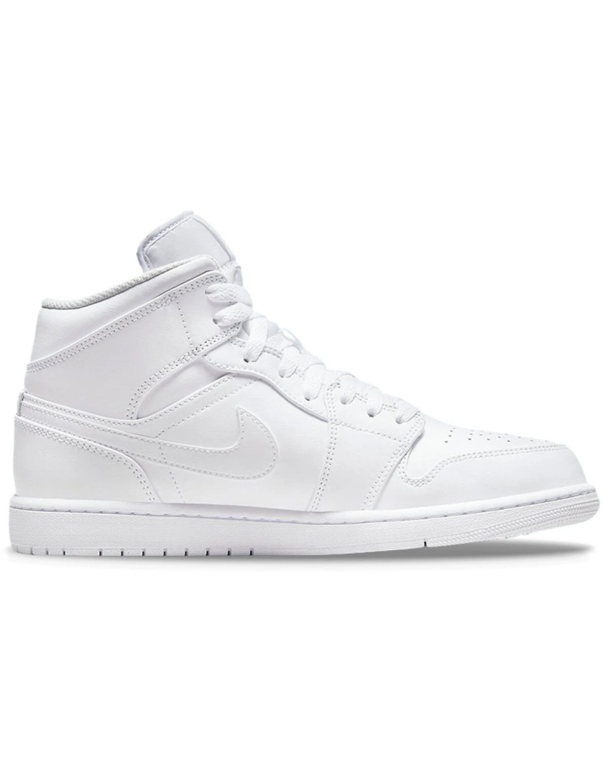 Jordan Air Jordan 1 унисекс кроссовки высокие белые из кожи картинка