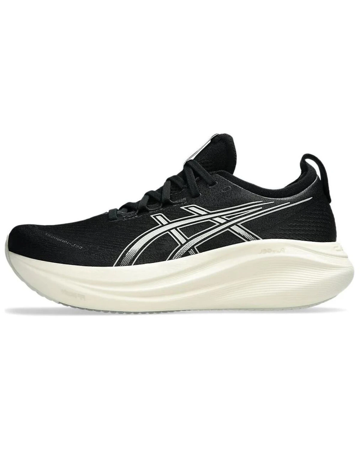 Asics Gel-Nimbus 27 мужские спортивные кроссовки черно-серые для бега картинка