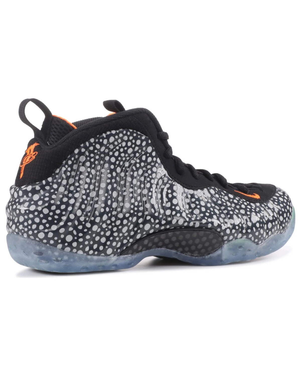 Nike Foamposite One Safari мужские спортивные кроссовки черно-серые картинка