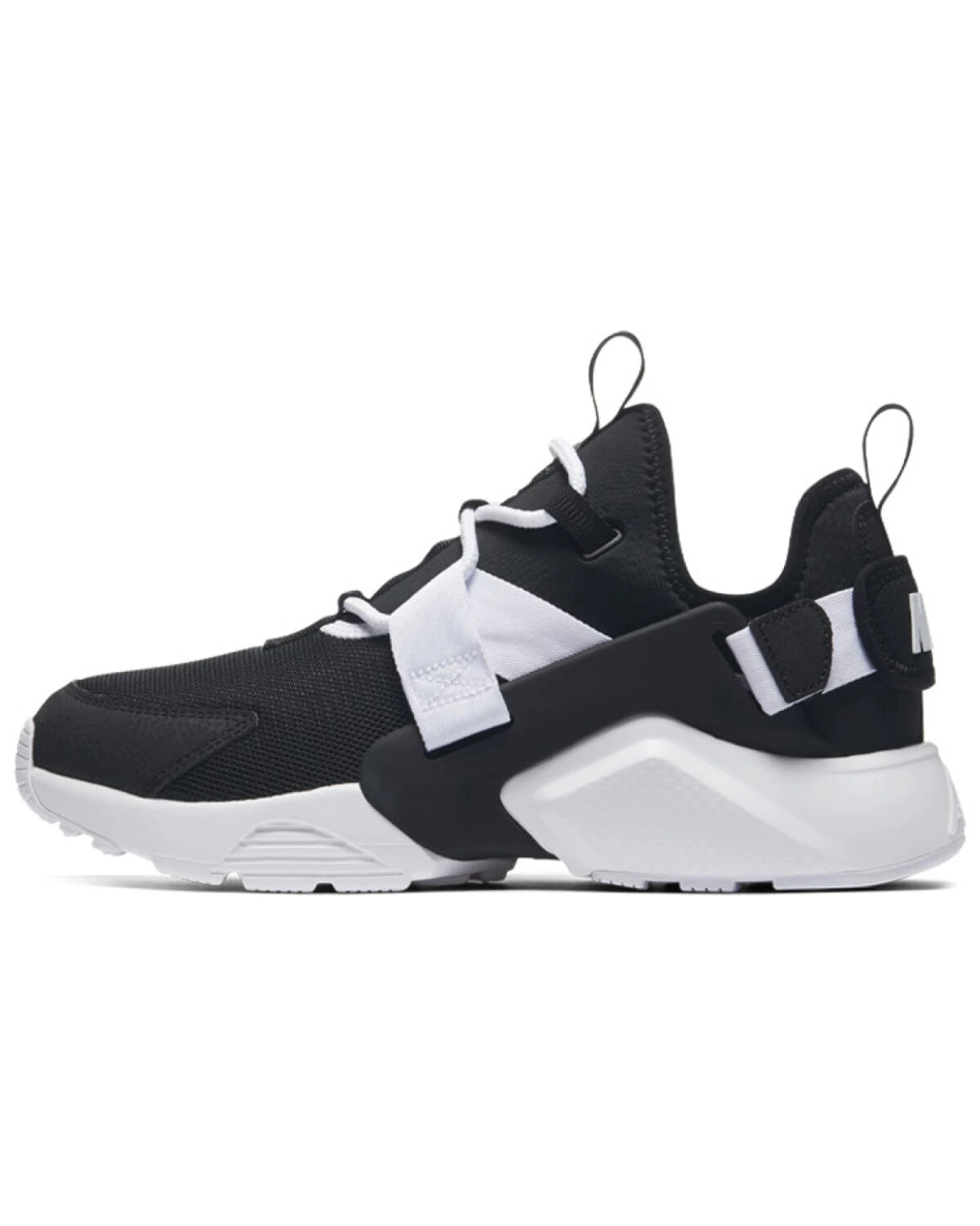 Nike Air Huarache City Low женские кроссовки черно-белые повседневные картинка