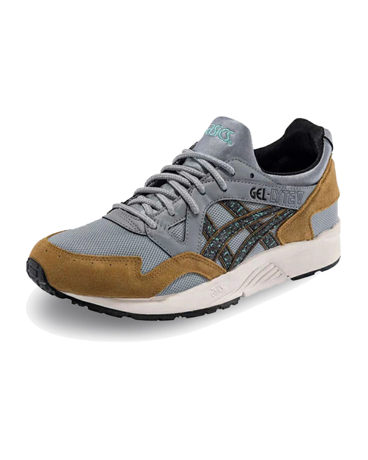 Asics Gel-Lyte 5 унисекс повседневные кроссовки износостойкие серо-желтые картинка