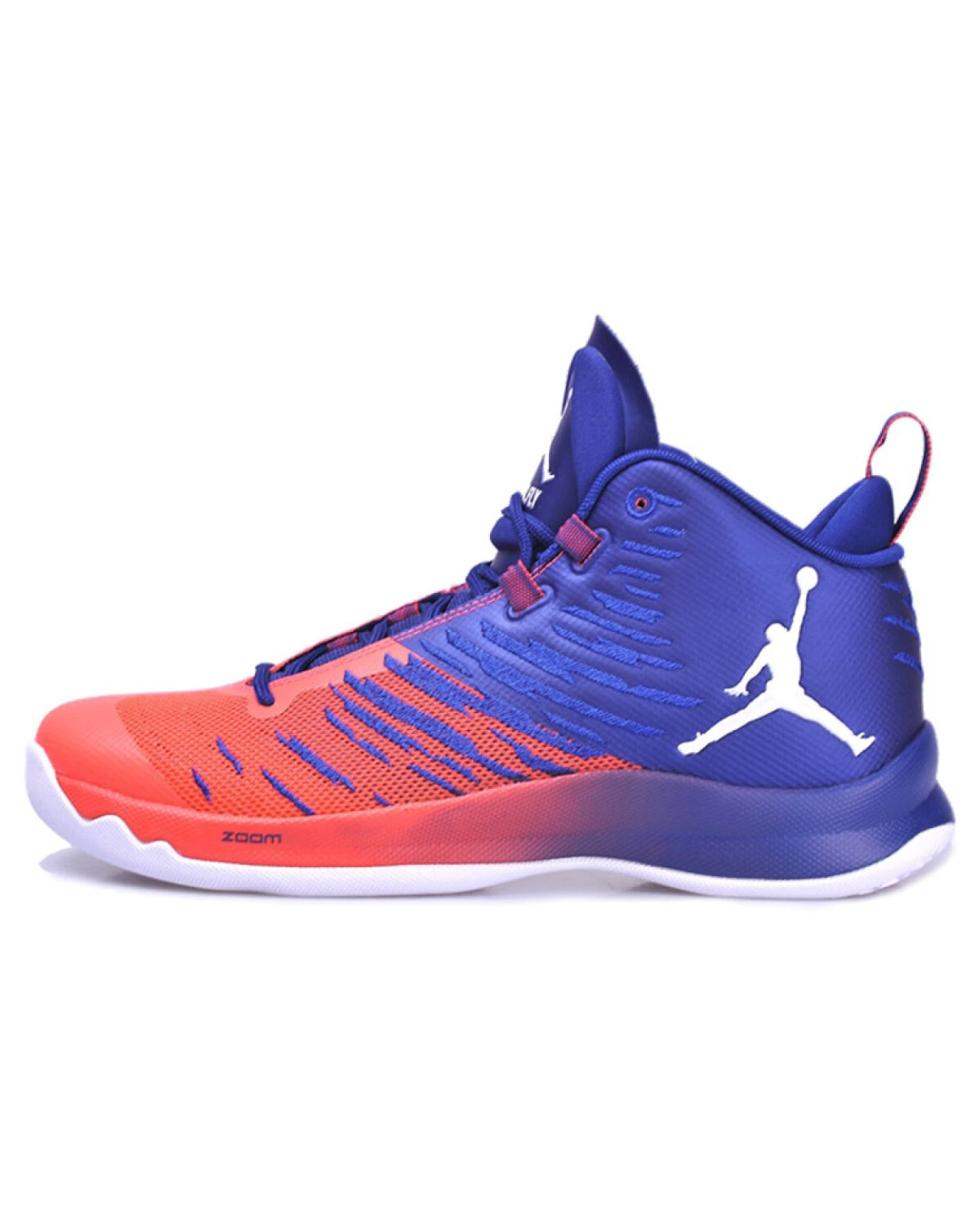 Jordan Super.Fly 5 мужские кроссовки высокие баскетбольные красно-синие картинка