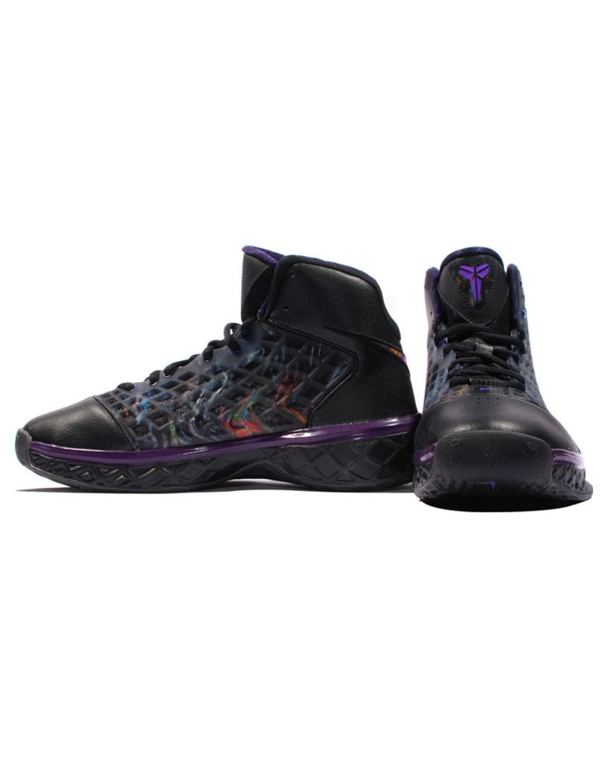 Nike Zoom Kobe 3 Prelude Misery (GS) детские баскетбольные кроссовки черно-фиолетовые картинка