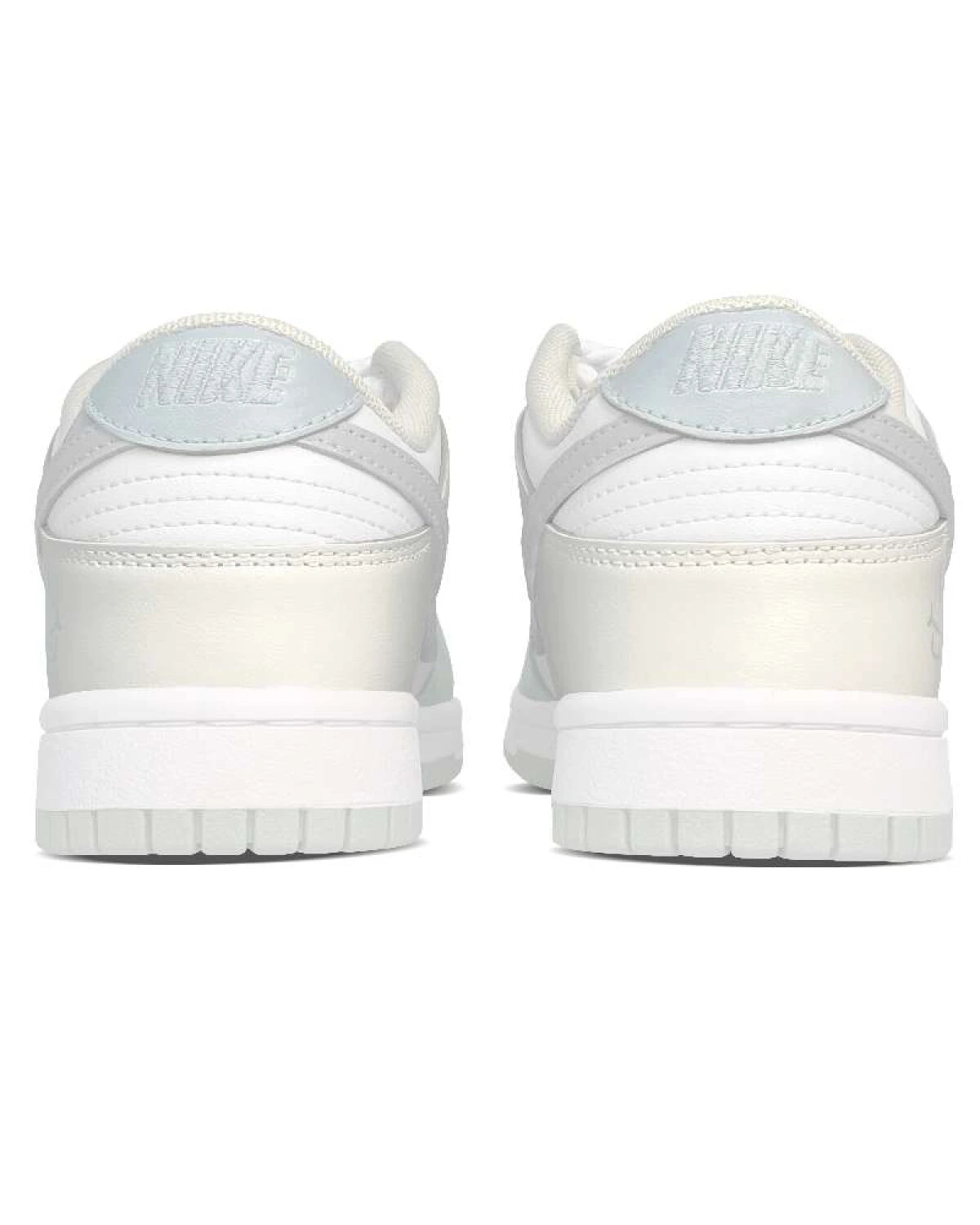 Nike Dunk мужские и женские кроссовки кожаные бежево-голубые картинка