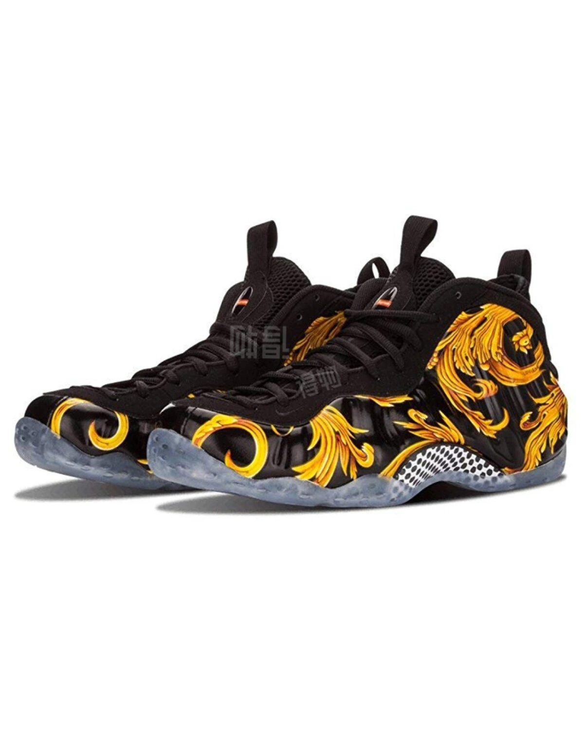 Nike Foamposite One NYC "Black" unisex кроссовки кожаные синие картинка