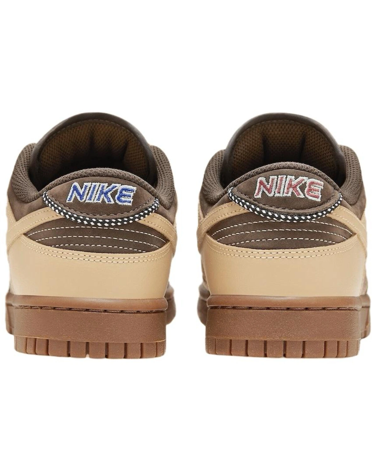 Nike Dunk Low LX женские кроссовки коричневые повседневные картинка