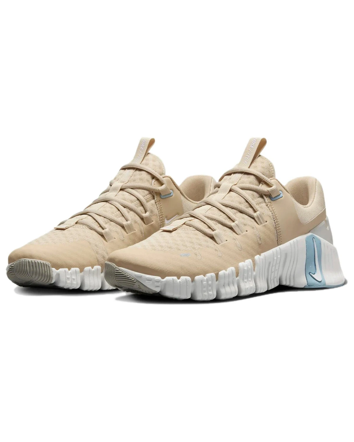 Nike Free Metcon 5 женские кроссовки бежевые спортивные картинка