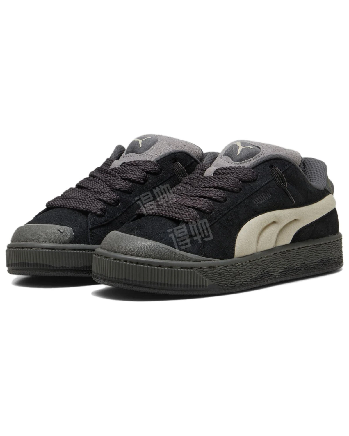 PUMA Suede XL unisex кроссовки из натуральной кожи черные картинка