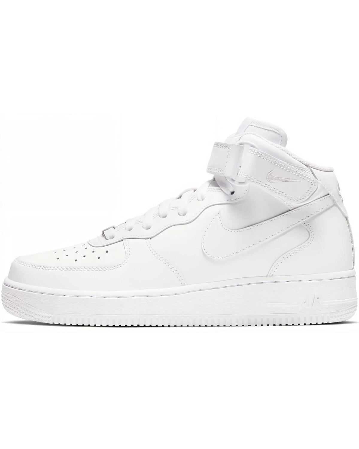 Nike Air Force 1 женские высокие кроссовки белые из синтетической кожи картинка