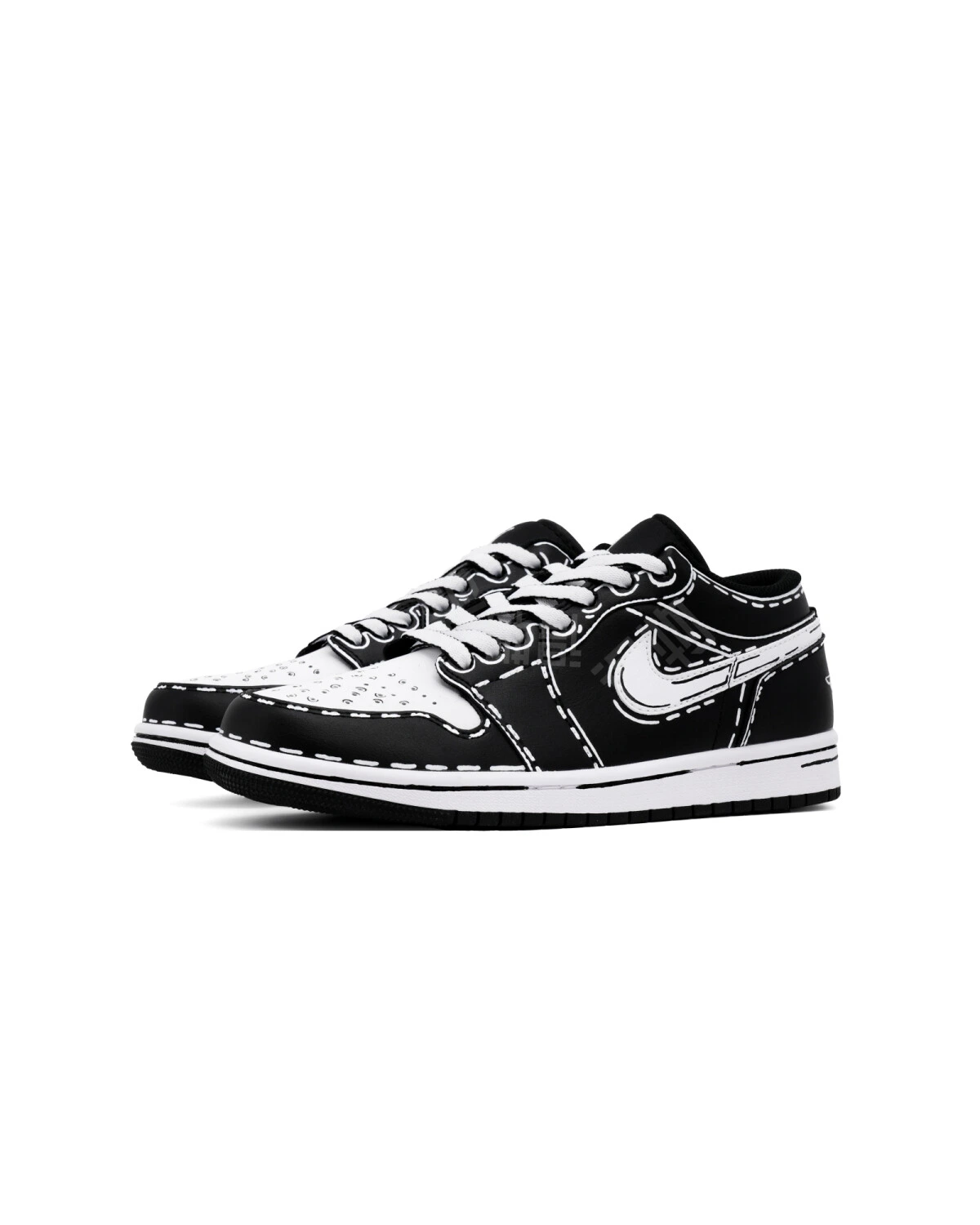 Jordan Air Jordan 1 Low "Orca" unisex кроссовки черные ретро баскетбольные картинка