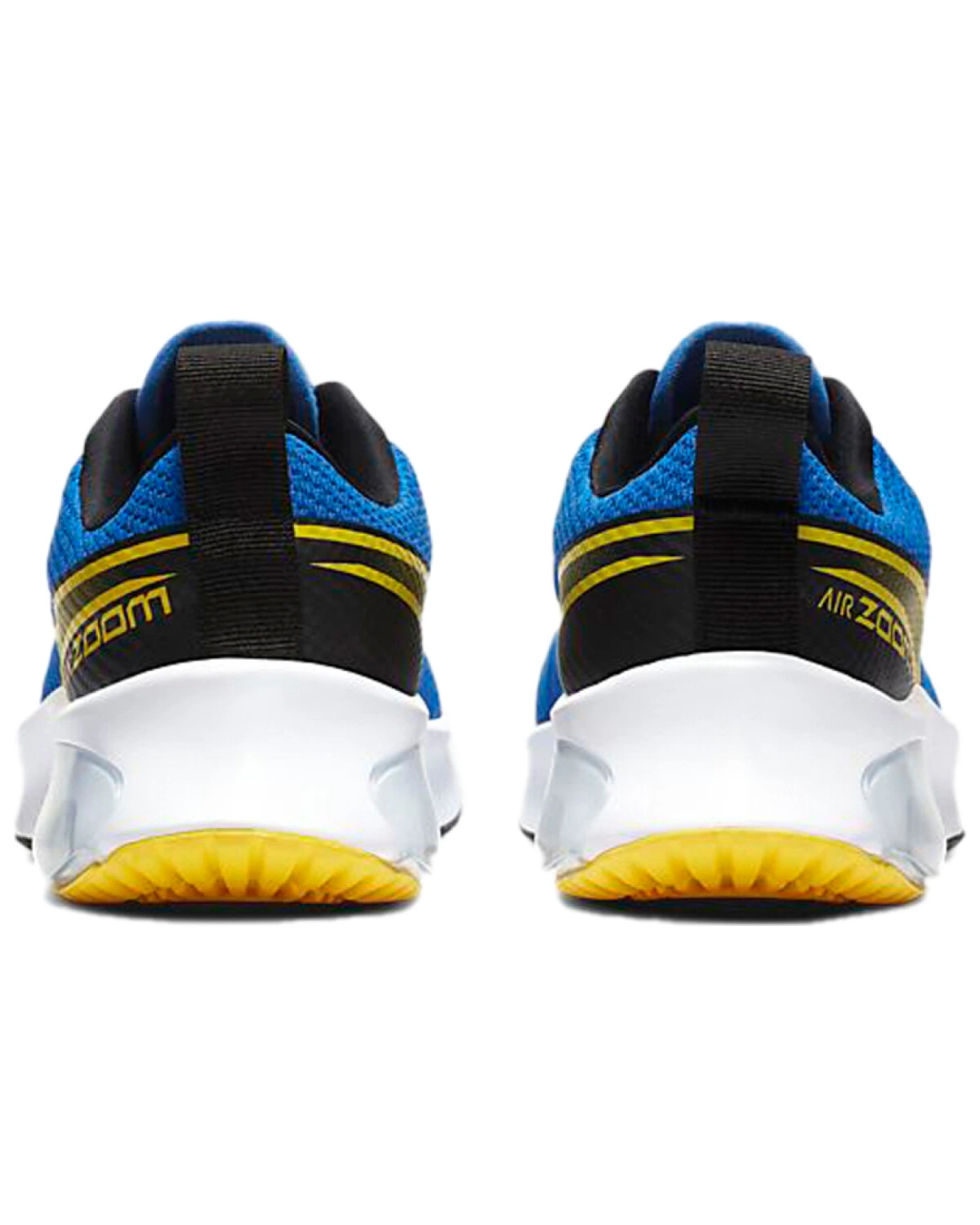 Nike Air Zoom детские кроссовки для бега синие с желтым картинка