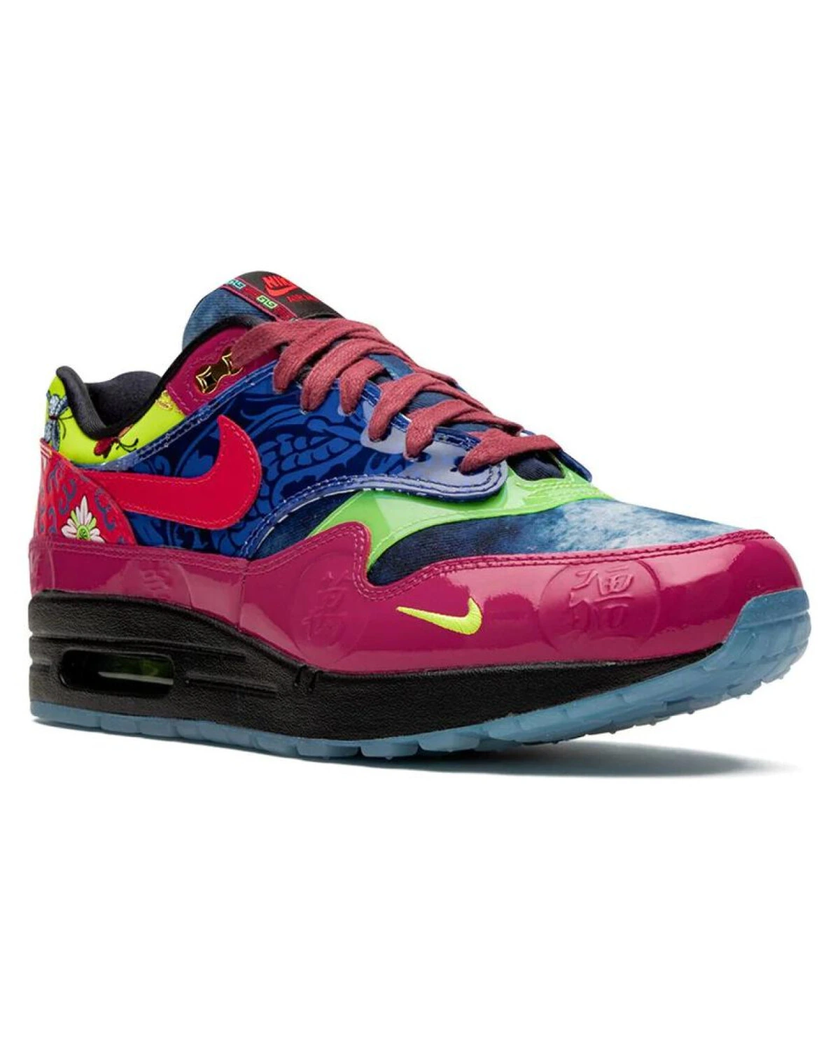 Nike Air Max 1 унисекс кроссовки с Air Max красно-синие картинка