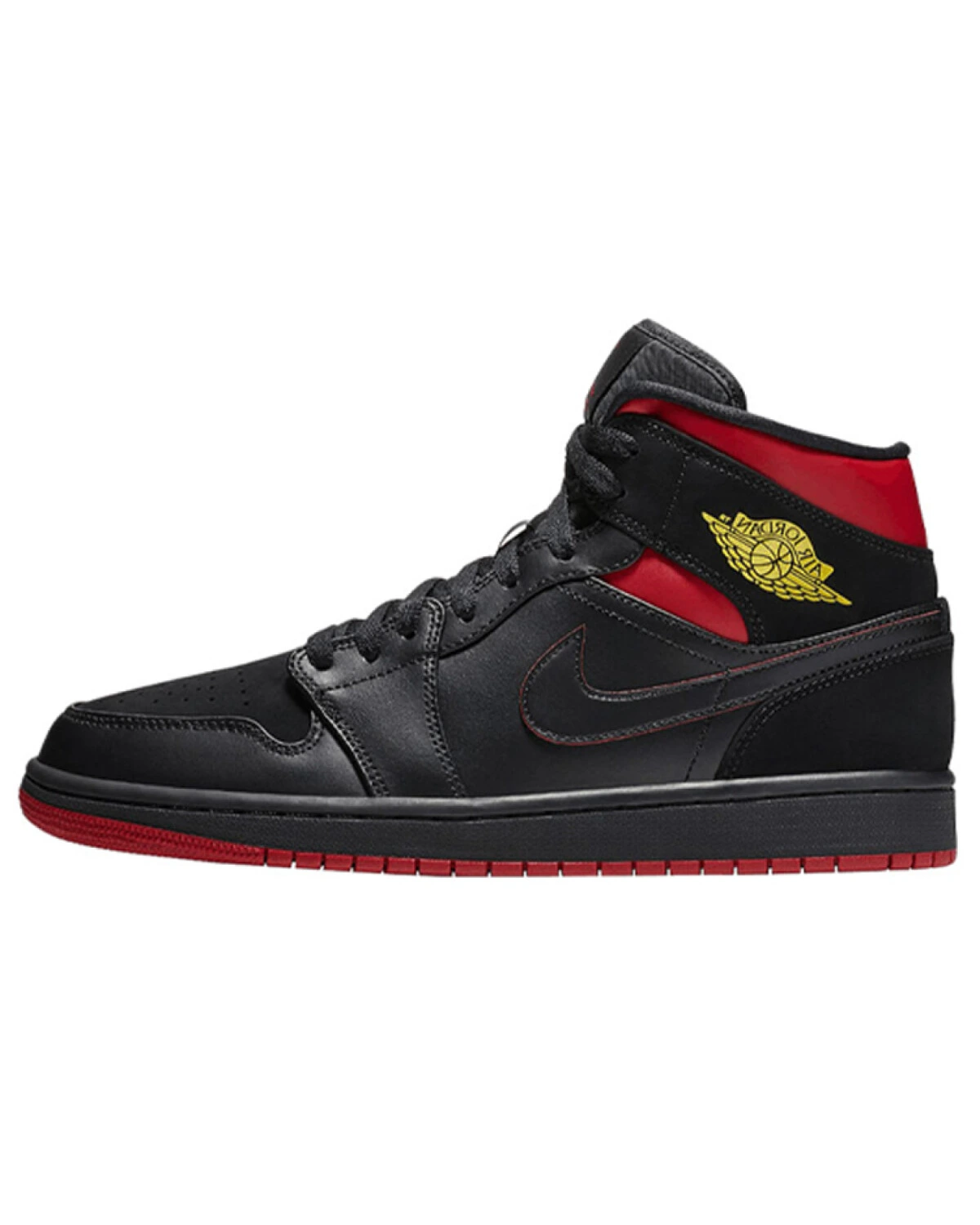 Jordan Air Jordan 1 Retro Mid "Last Shot" мужские баскетбольные кроссовки черно-красные картинка