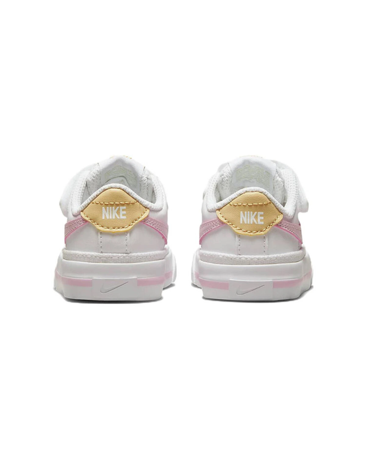 Nike Court Legacy детские кеды повседневные комфортные бело-розовые картинка