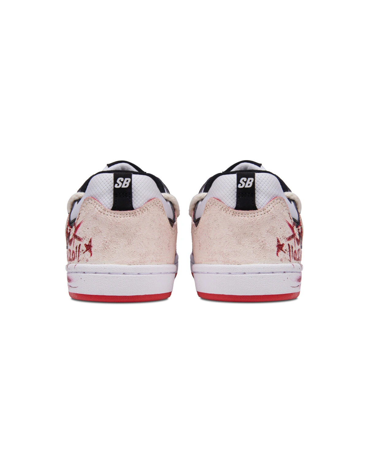 Nike SB Alleyoop унисекс кеды с граффити дизайном красные картинка