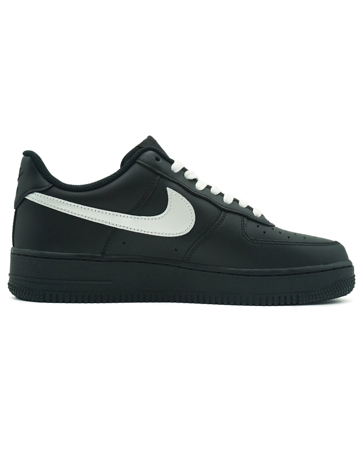Nike Air Force 1 07 мужские и женские повседневные кроссовки черно-белые картинка