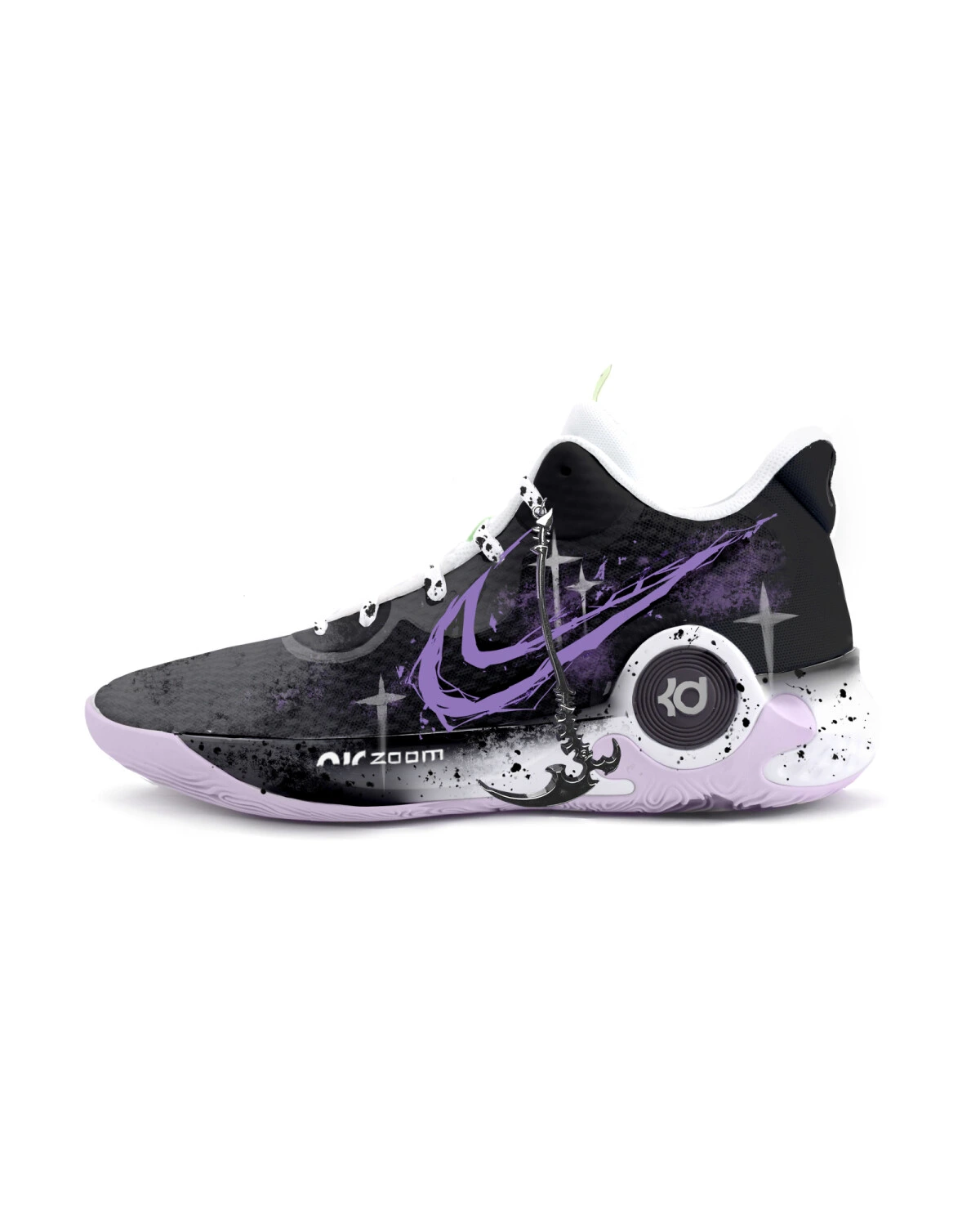 Nike KD Trey 5 IX унисекс баскетбольные кроссовки черно-фиолетовые картинка
