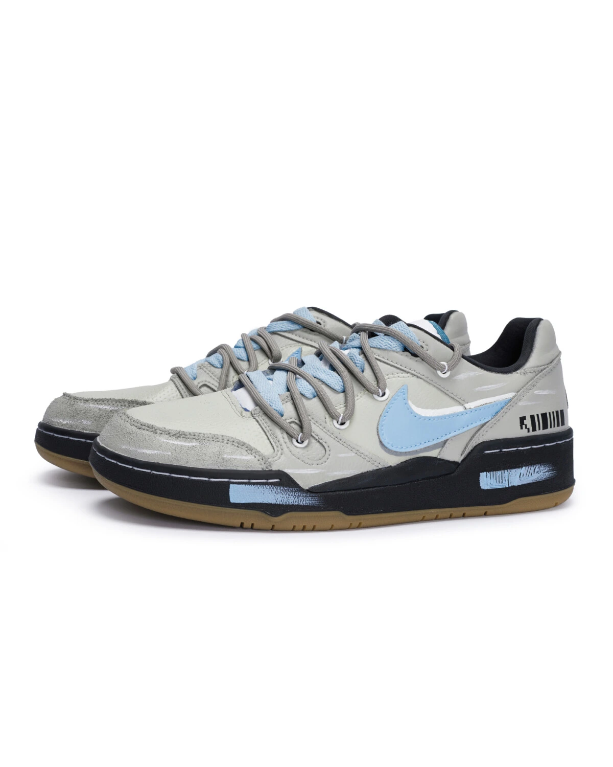 Nike Full Force 811 мужские кеды серые с антискользящей подошвой картинка