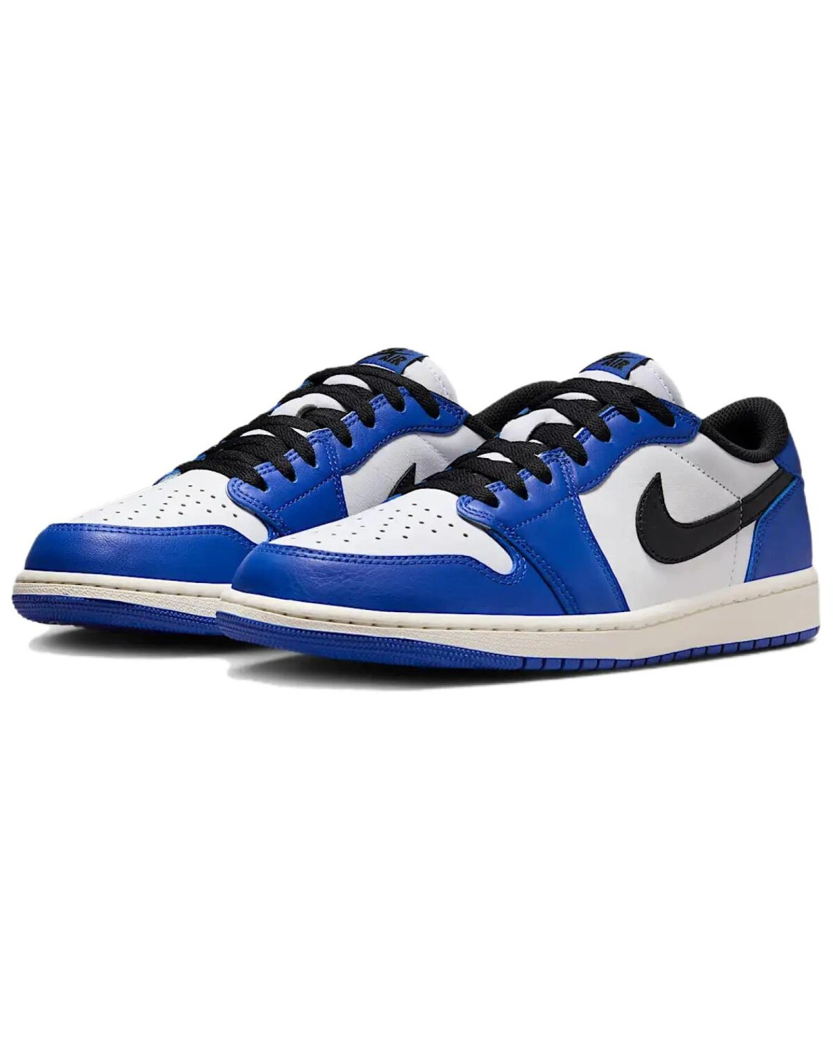 Jordan Air Jordan 1 Low Top кроссовки сине-белые с черным картинка