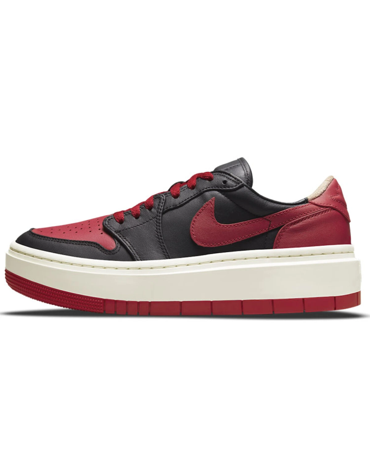 Jordan Air Jordan 1 Elevate Low SE женские кроссовки черно-красные кожаные картинка