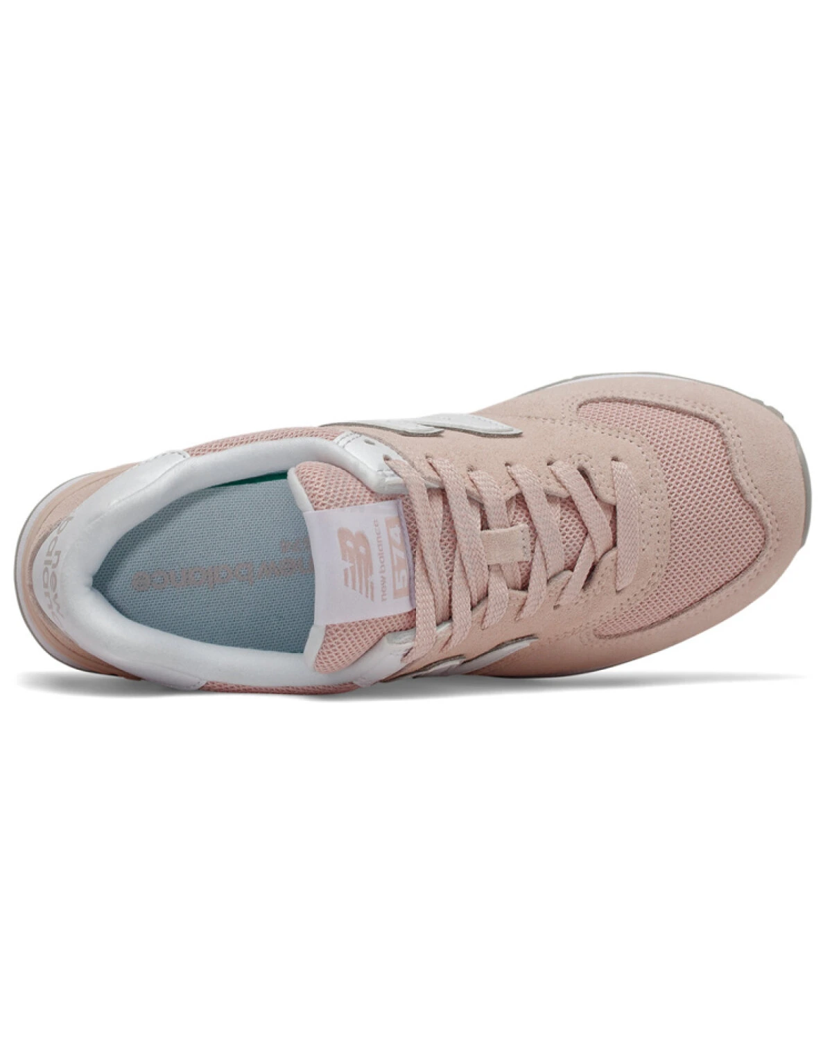 New Balance 574 женские кроссовки синтетические повседневные розовые картинка