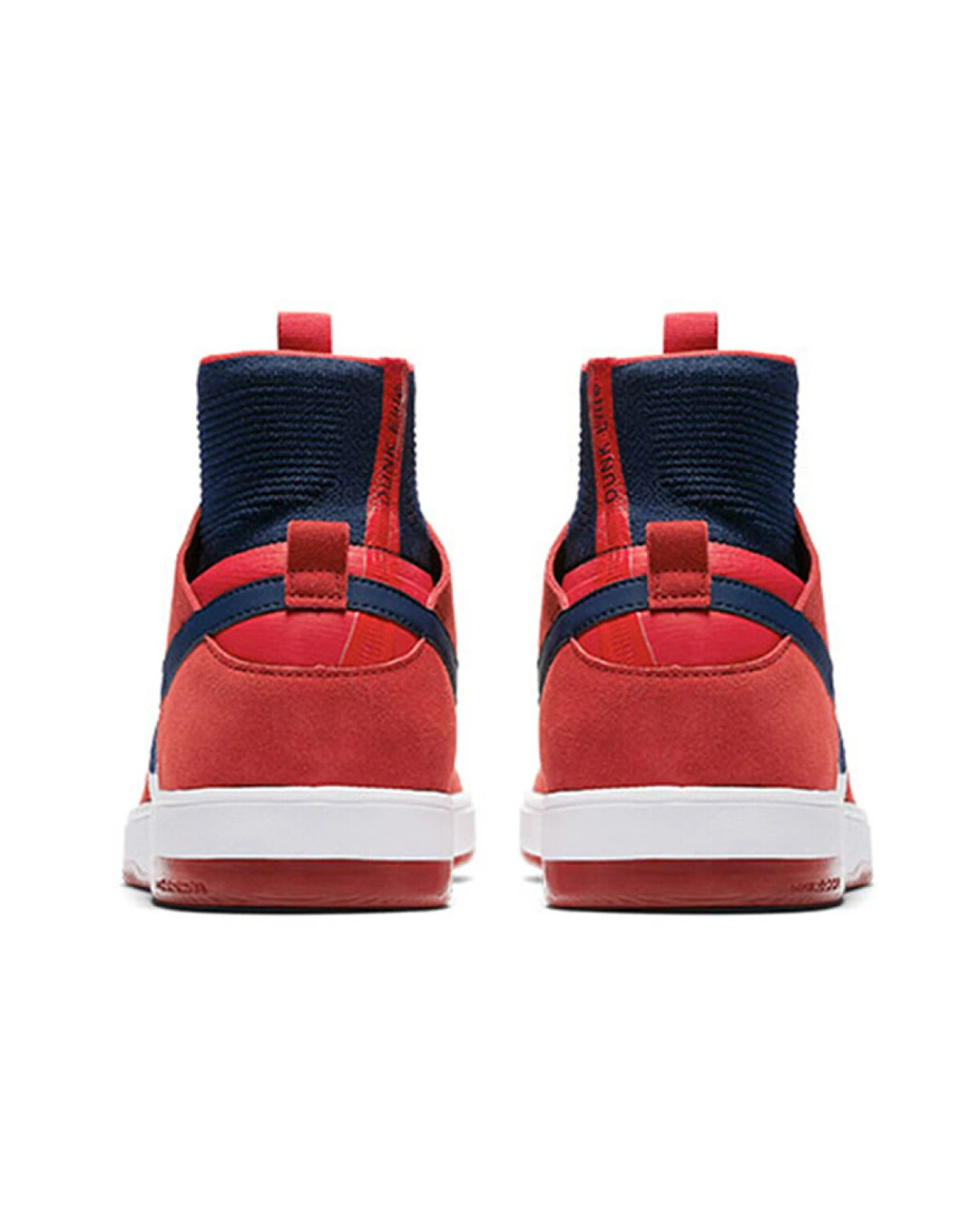 Nike Dunk SB Zoom Elite Unisex высокие кроссовки бело-красные с шнуровкой картинка