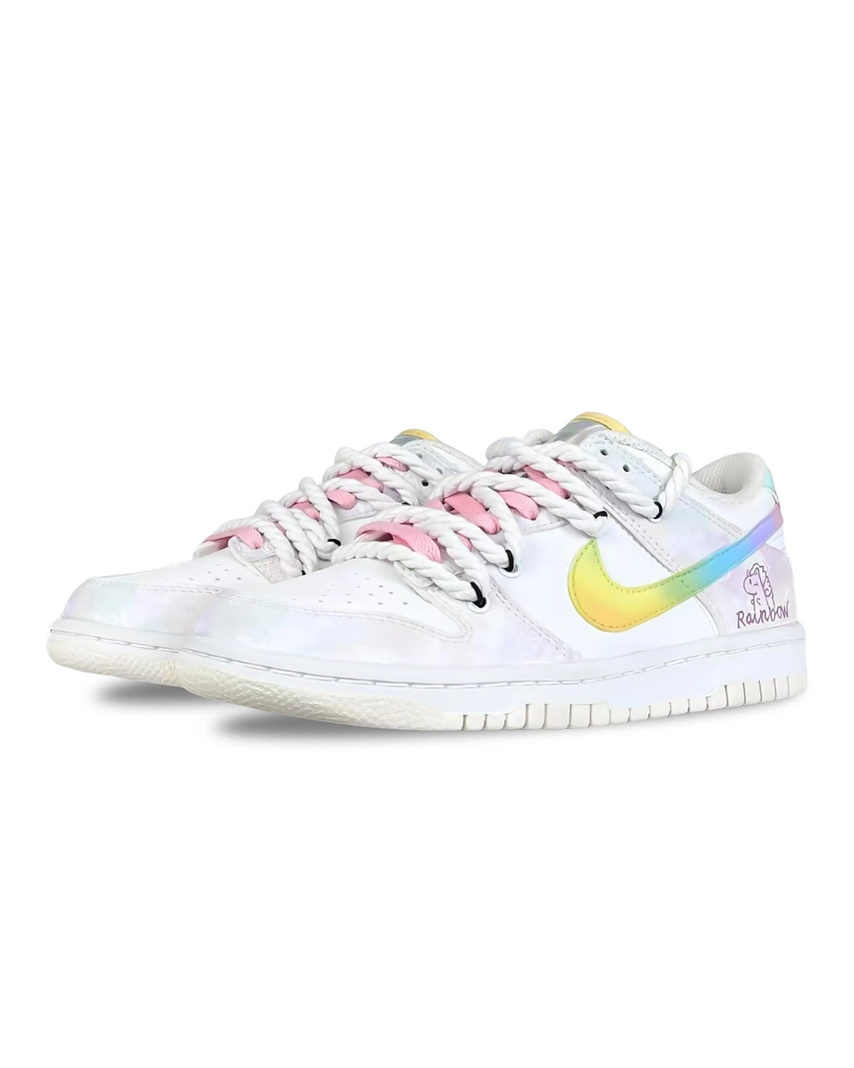 Nike Dunk детские кроссовки пастельные антискользящие картинка