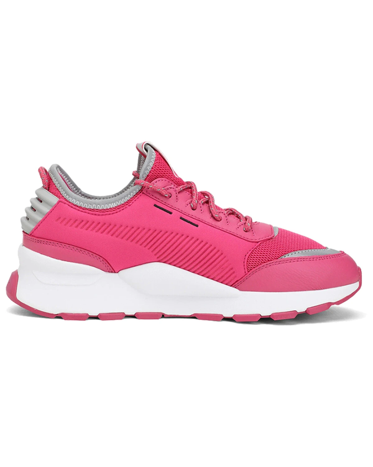 PUMA RS 0 женские кроссовки розово-белые с амортизацией и текстильным верхом картинка