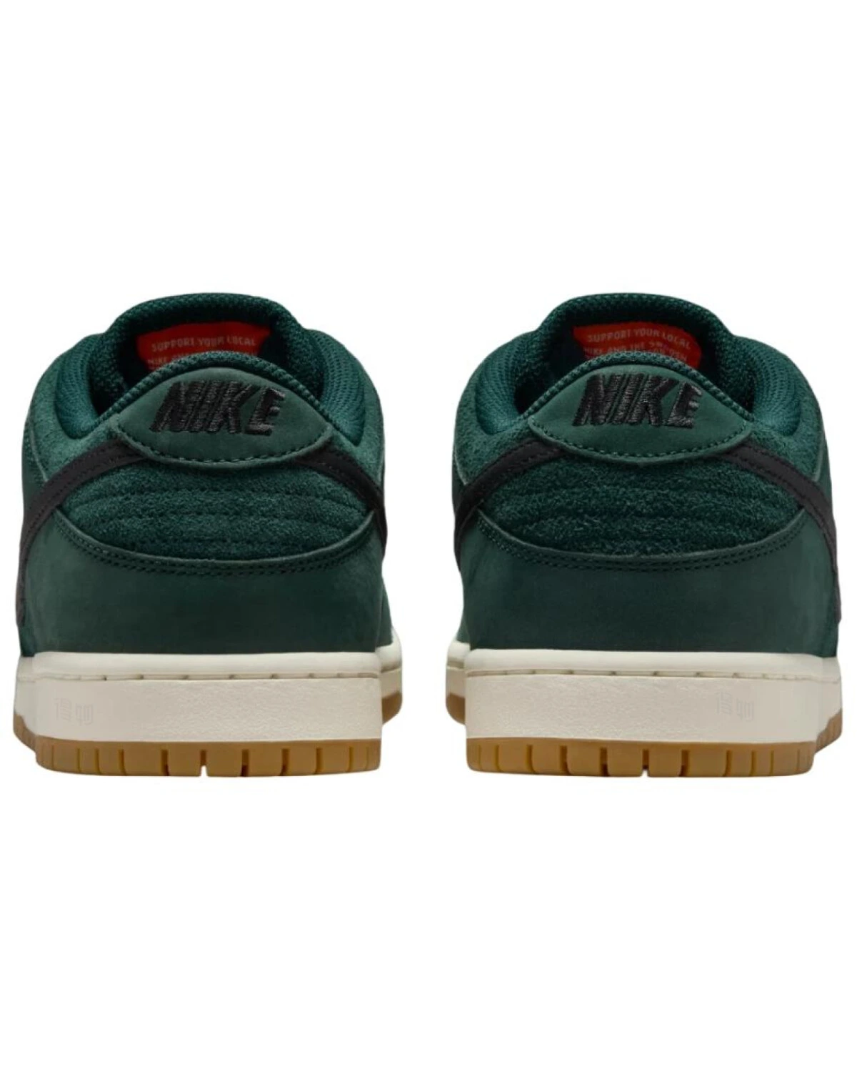 Nike Dunk SB Low Pro ISO мужские кроссовки из замши темно-зеленые картинка