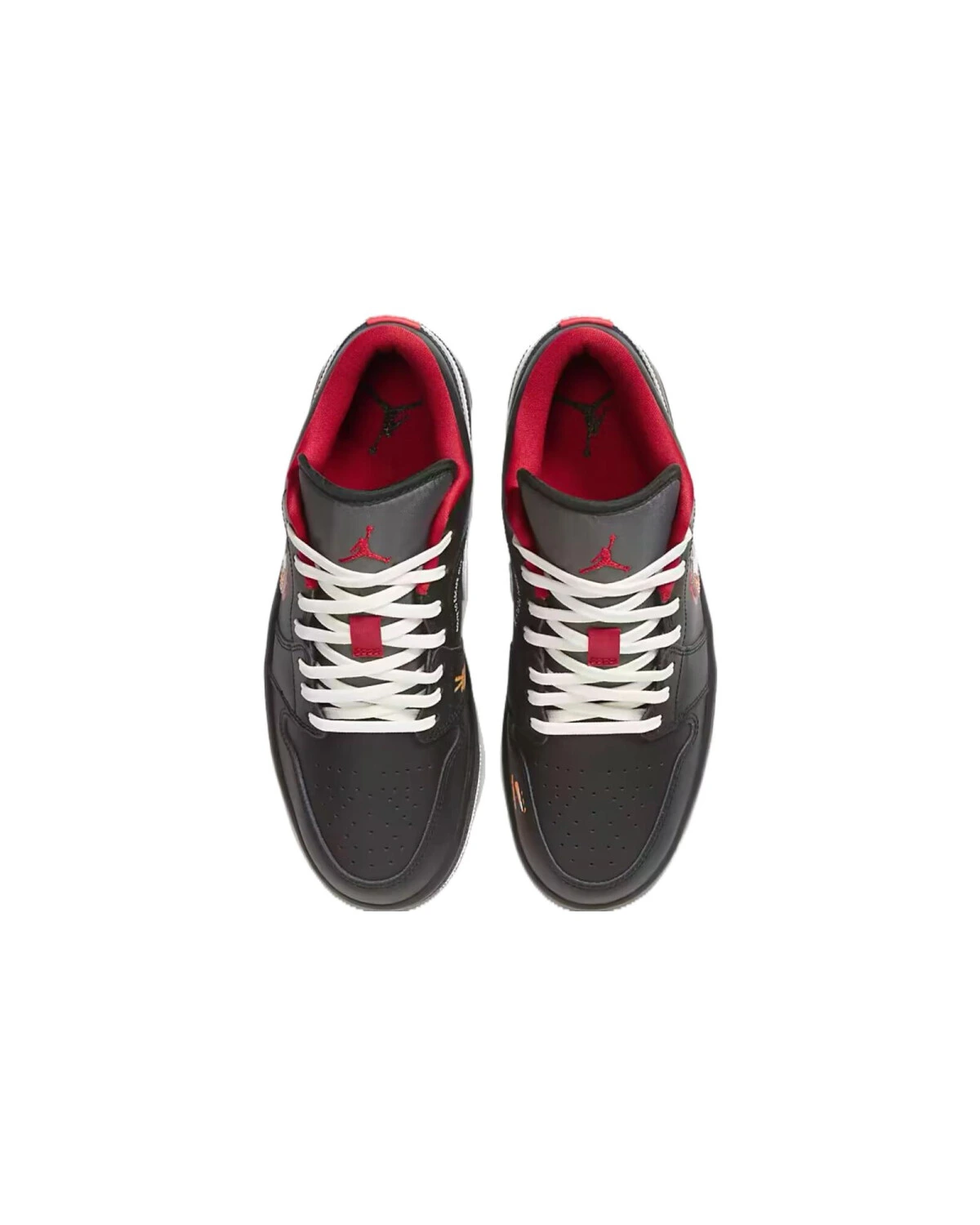 Jordan Air Jordan 1 унисекс кроссовки кожаные чёрно-красные картинка