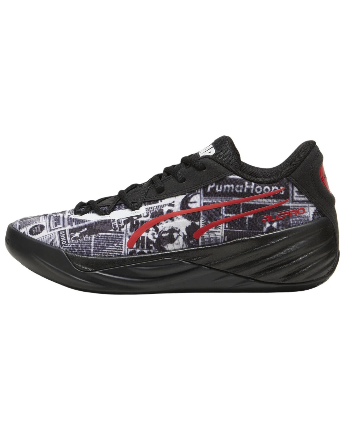 PUMA All Pro Nitro унисекс кроссовки серо-черные с амортизацией и антискользящей подошвой картинка