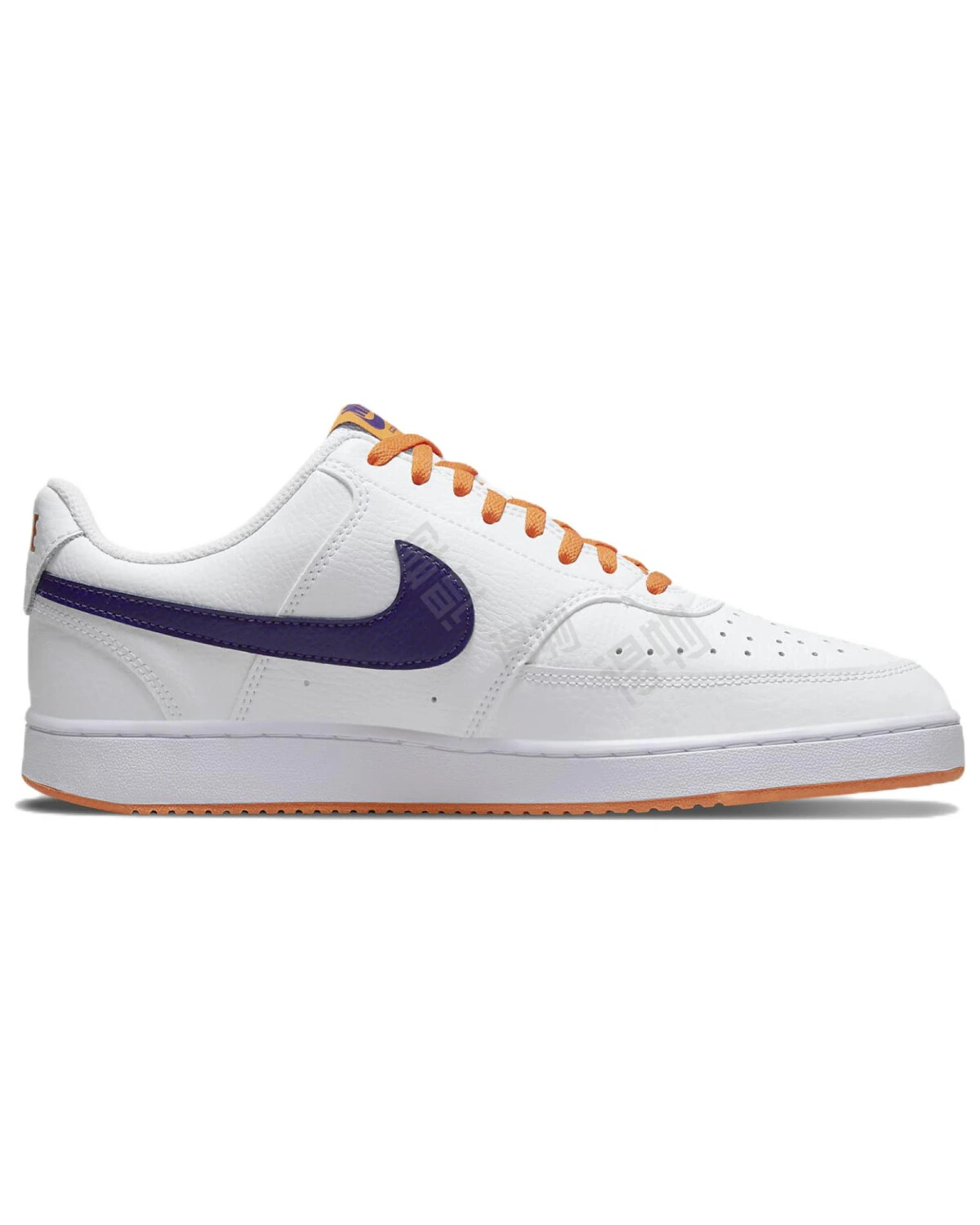 Nike Court Vision 1 Low мужские кроссовки белые с синим и оранжевым картинка