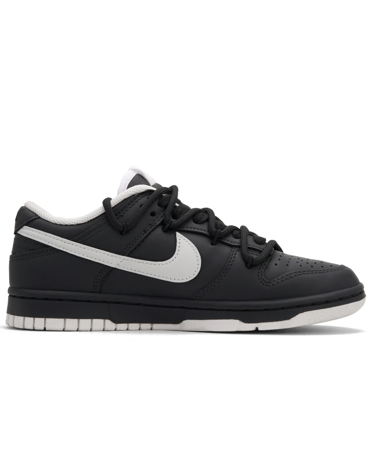 Nike Dunk "Black key" универсальные кеды черно-серые на шнуровке картинка