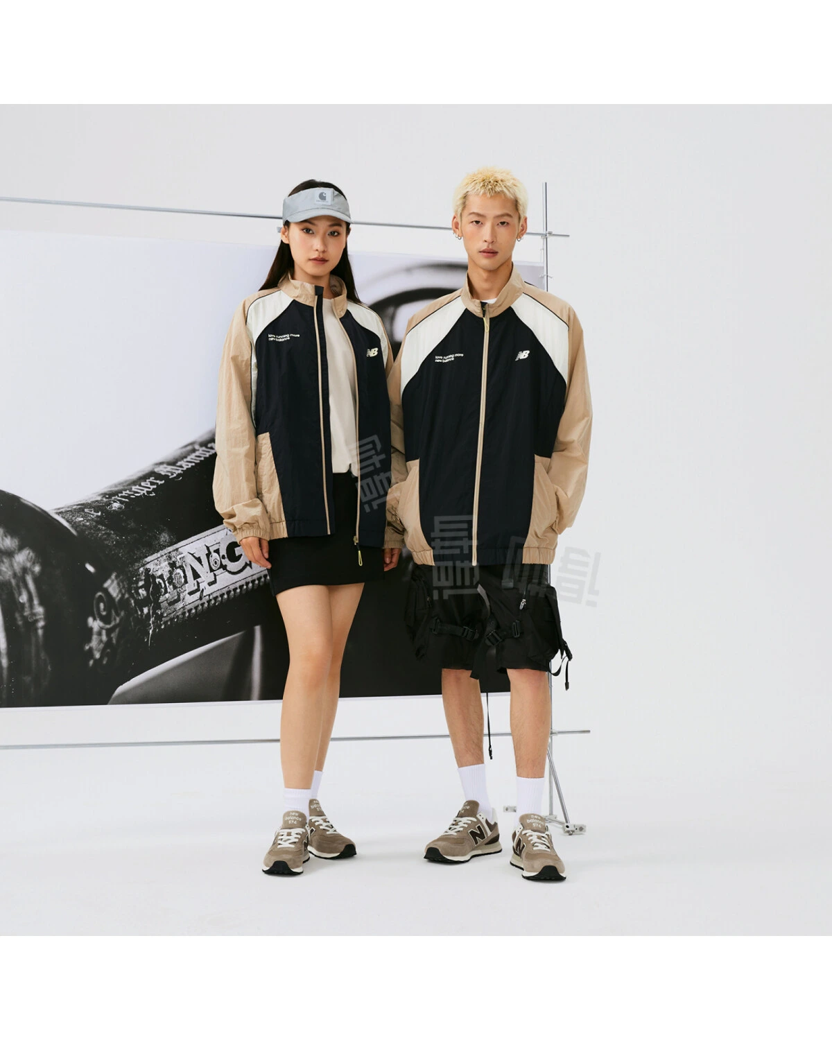 New Balance 574 унисекс кроссовки из кожи коричневые картинка