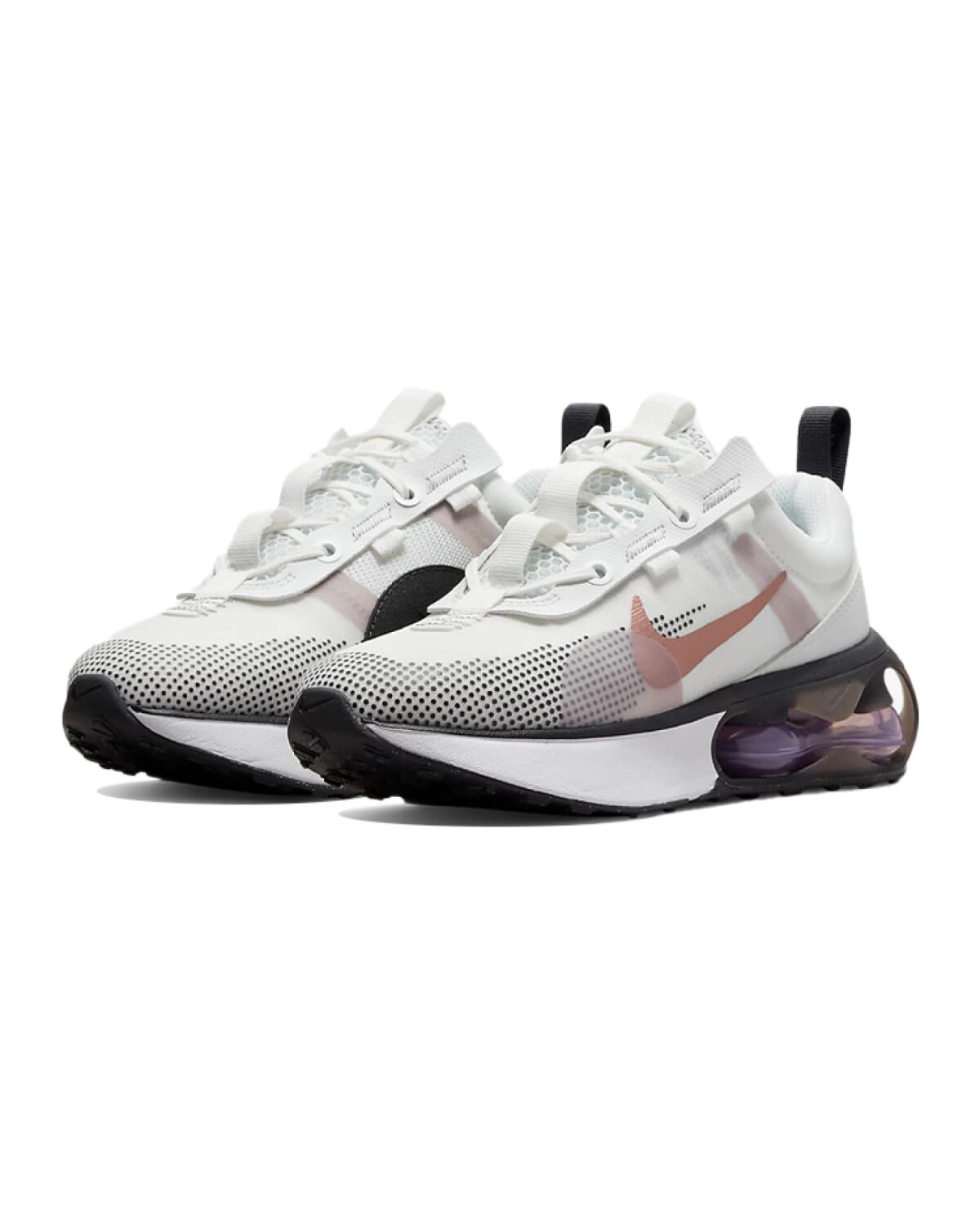 Nike Air Max 2021 детские кроссовки с перерабатываемыми материалами бело-серые картинка