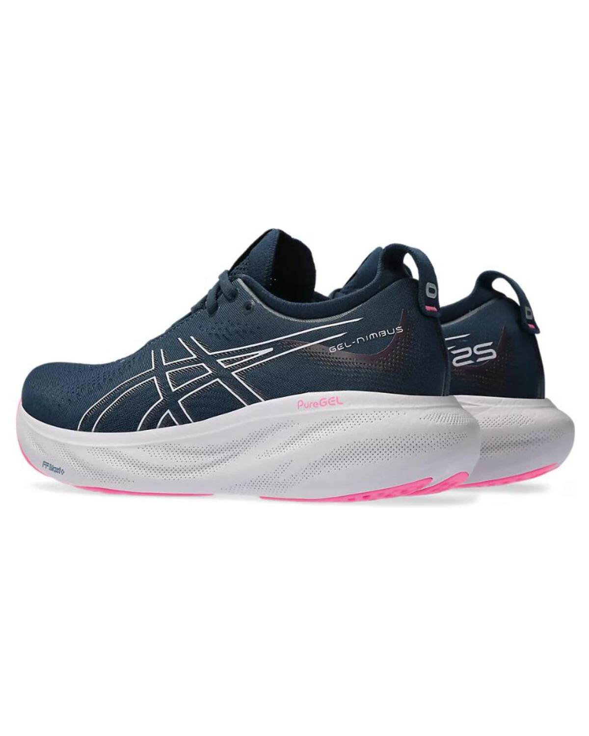 Asics GEL-Nimbus 25 женские спортивные кроссовки для бега черно-розовые картинка