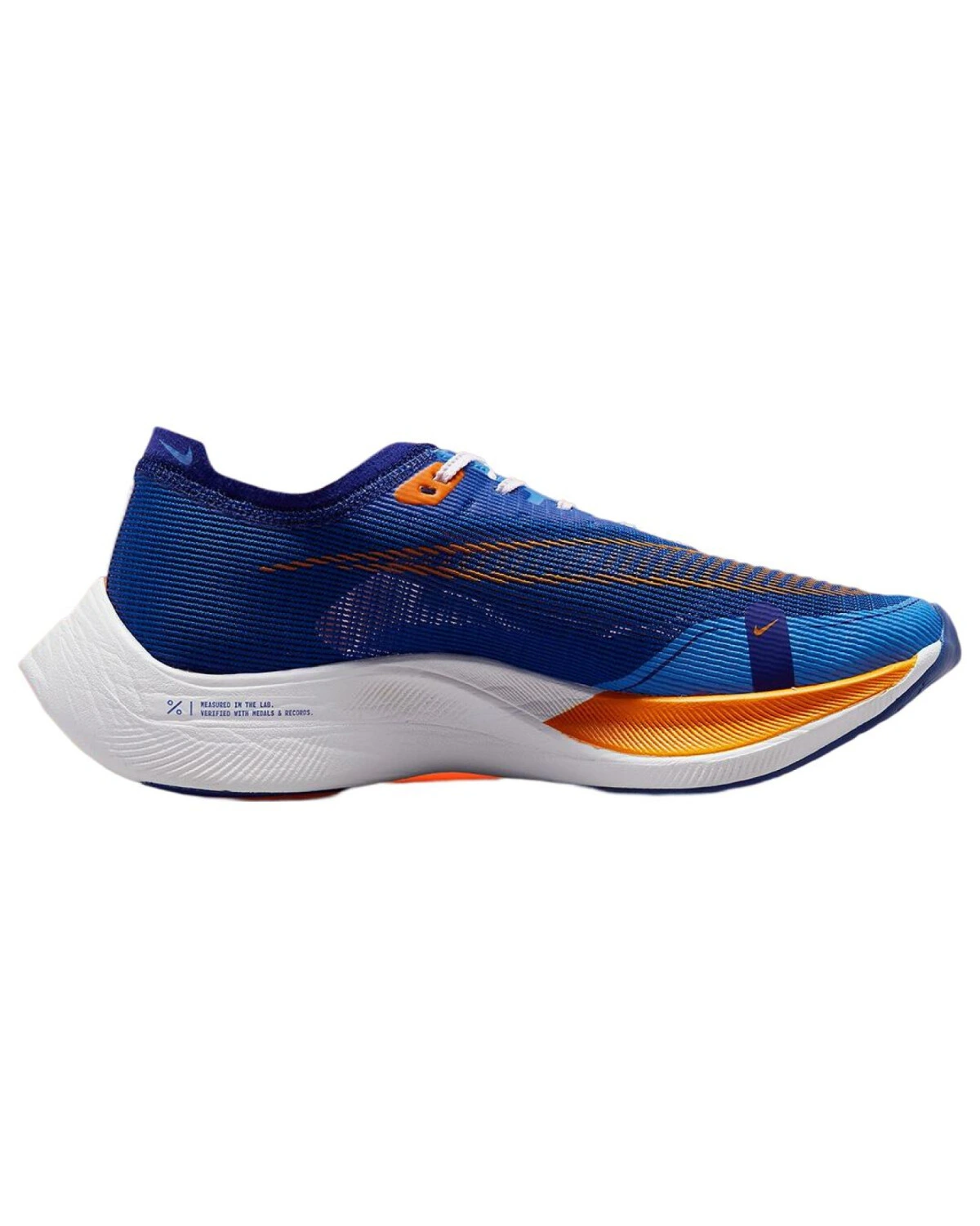 Nike ZoomX Vaporfly Next% 2 унисекс беговые кроссовки сине-оранжевые картинка