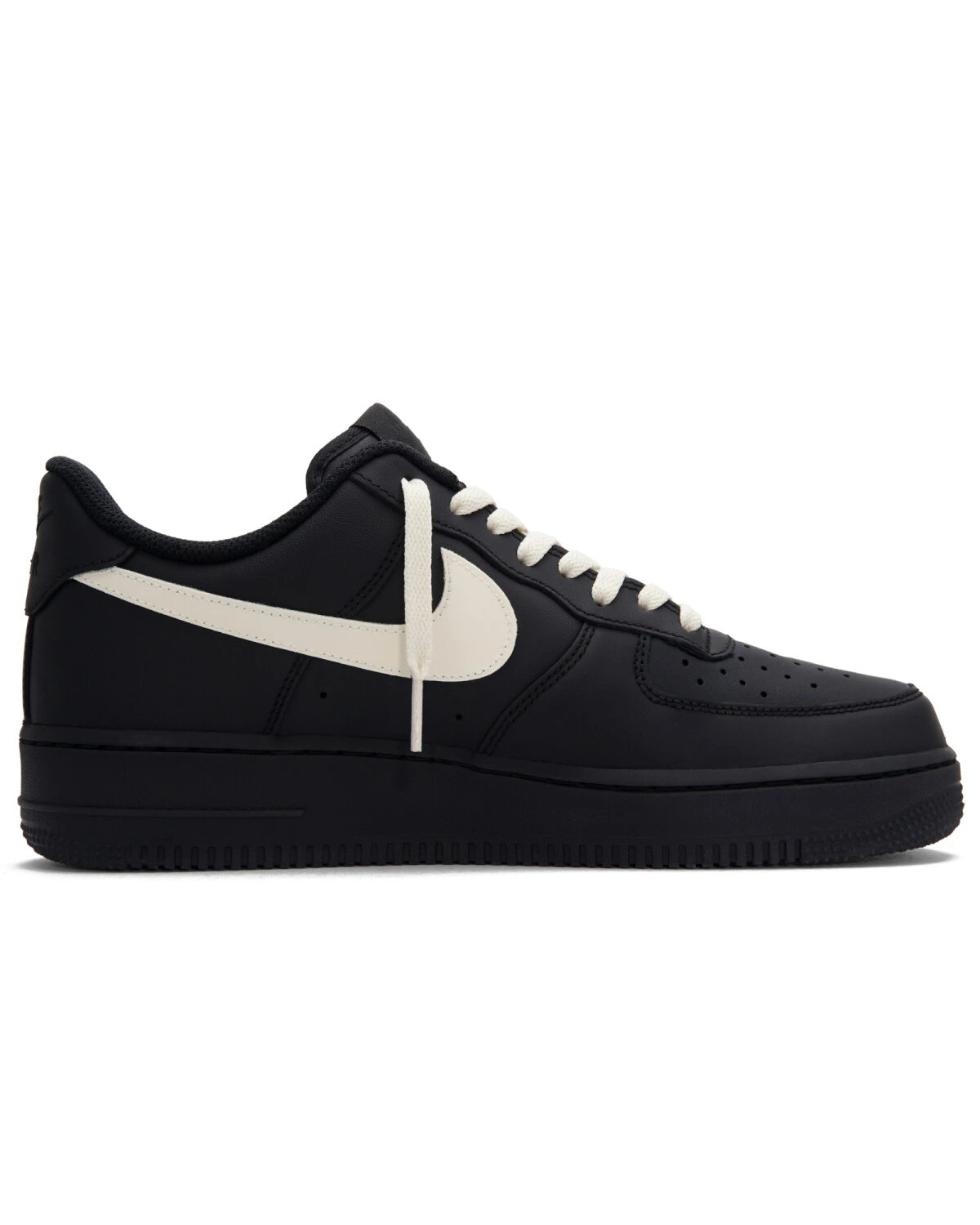 Nike Air Force 1 Vanilla Latte unisex черно-белые кроссовки картинка