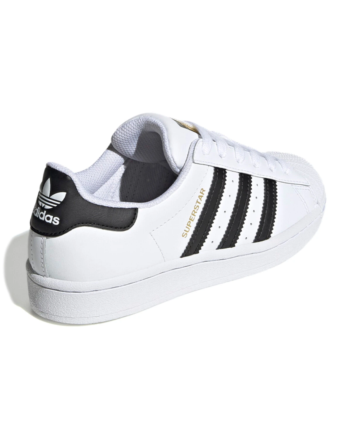 Adidas Originals SUPERSTAR J детские кеды белые из кожи картинка