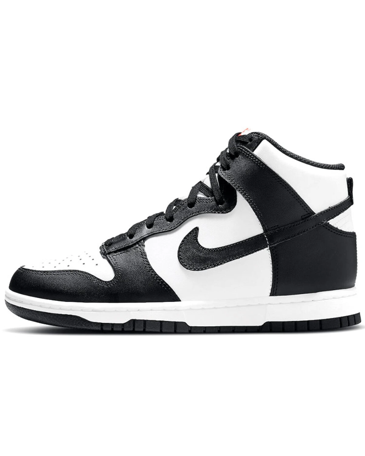 Nike Dunk LOW женские высокие кроссовки черно-белые картинка