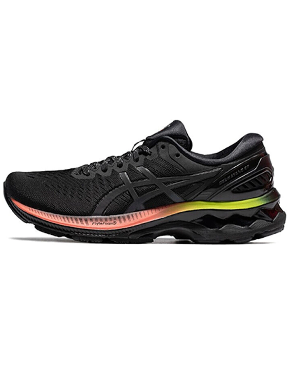 Asics Gel-Kayano 27 женские кроссовки для марафона черно-розовые картинка
