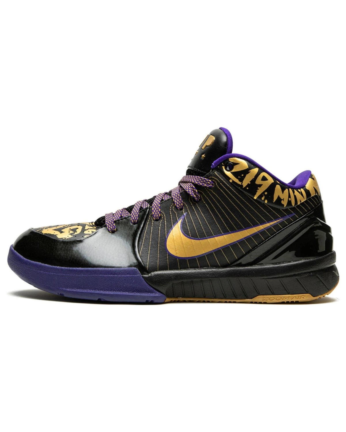 Nike Zoom Kobe 4 Final MVP Away мужские баскетбольные кроссовки чёрные с золотом картинка